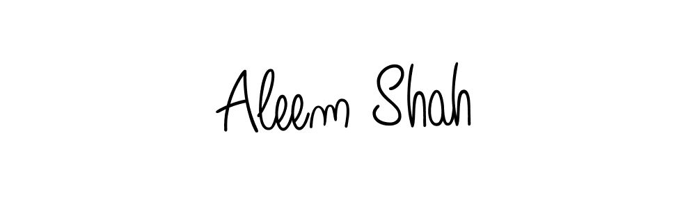 Use a signature maker to create a handwritten signature online. With this signature software, you can design (Angelique-Rose-font-FFP) your own signature for name Aleem Shah. Aleem Shah signature style 5 images and pictures png