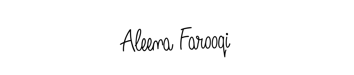 Aleena Farooqi stylish signature style. Best Handwritten Sign (Angelique-Rose-font-FFP) for my name. Handwritten Signature Collection Ideas for my name Aleena Farooqi. Aleena Farooqi signature style 5 images and pictures png