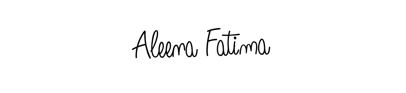 Make a beautiful signature design for name Aleena Fatima. With this signature (Angelique-Rose-font-FFP) style, you can create a handwritten signature for free. Aleena Fatima signature style 5 images and pictures png