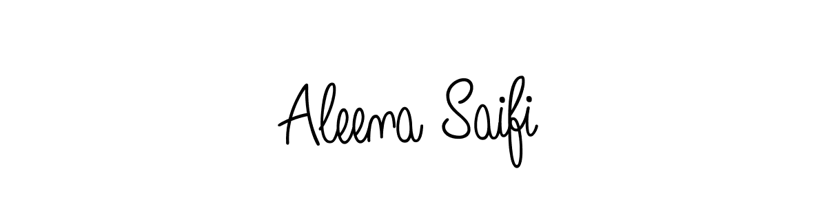 How to make Aleena Saifi signature? Angelique-Rose-font-FFP is a professional autograph style. Create handwritten signature for Aleena Saifi name. Aleena Saifi signature style 5 images and pictures png