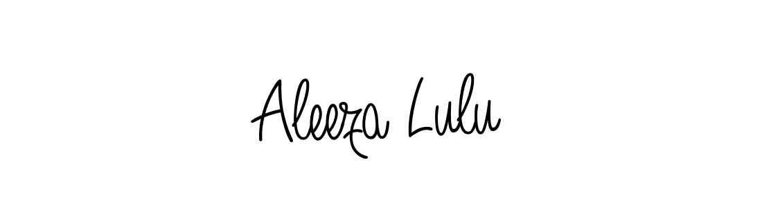 Create a beautiful signature design for name Aleeza Lulu. With this signature (Angelique-Rose-font-FFP) fonts, you can make a handwritten signature for free. Aleeza Lulu signature style 5 images and pictures png