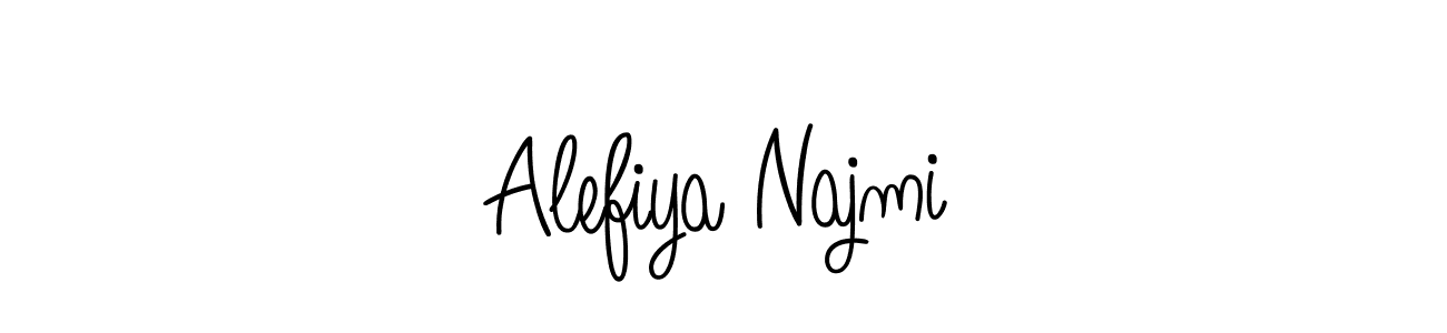 Also You can easily find your signature by using the search form. We will create Alefiya Najmi name handwritten signature images for you free of cost using Angelique-Rose-font-FFP sign style. Alefiya Najmi signature style 5 images and pictures png