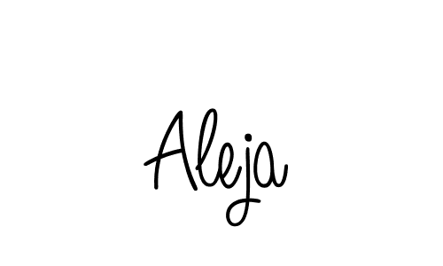How to make Aleja name signature. Use Angelique-Rose-font-FFP style for creating short signs online. This is the latest handwritten sign. Aleja signature style 5 images and pictures png