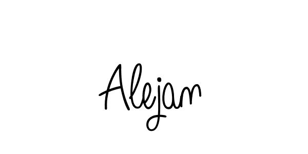 How to make Alejan signature? Angelique-Rose-font-FFP is a professional autograph style. Create handwritten signature for Alejan name. Alejan signature style 5 images and pictures png