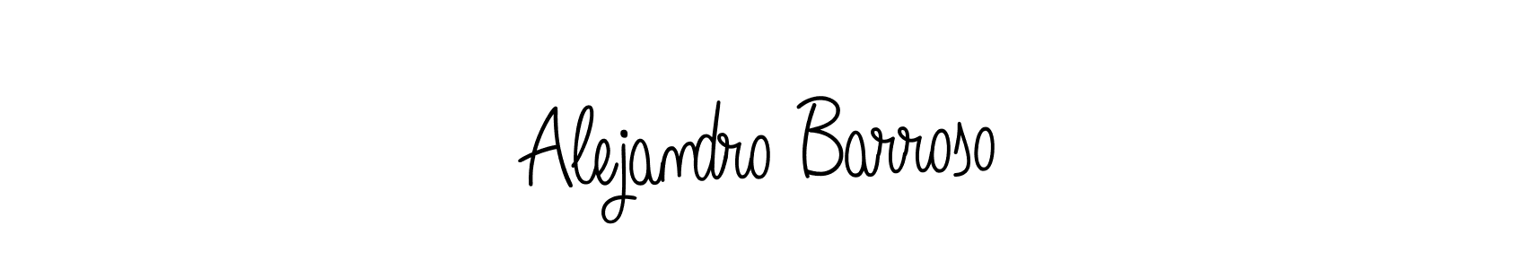 Use a signature maker to create a handwritten signature online. With this signature software, you can design (Angelique-Rose-font-FFP) your own signature for name Alejandro Barroso. Alejandro Barroso signature style 5 images and pictures png