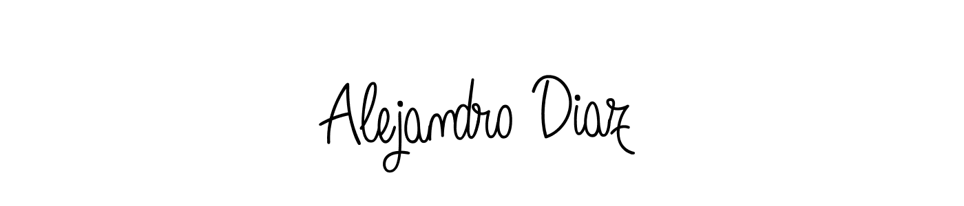 Use a signature maker to create a handwritten signature online. With this signature software, you can design (Angelique-Rose-font-FFP) your own signature for name Alejandro Diaz. Alejandro Diaz signature style 5 images and pictures png