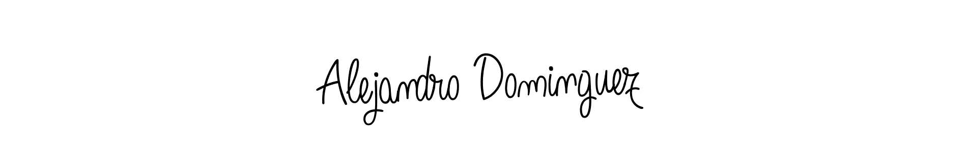 Use a signature maker to create a handwritten signature online. With this signature software, you can design (Angelique-Rose-font-FFP) your own signature for name Alejandro Dominguez. Alejandro Dominguez signature style 5 images and pictures png