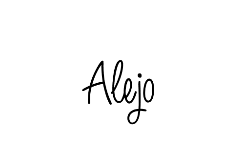 Make a beautiful signature design for name Alejo. With this signature (Angelique-Rose-font-FFP) style, you can create a handwritten signature for free. Alejo signature style 5 images and pictures png