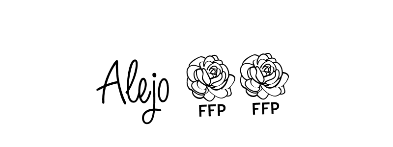 The best way (Angelique-Rose-font-FFP) to make a short signature is to pick only two or three words in your name. The name Alejo 23 include a total of six letters. For converting this name. Alejo 23 signature style 5 images and pictures png