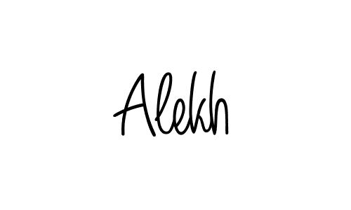 Make a beautiful signature design for name Alekh. With this signature (Angelique-Rose-font-FFP) style, you can create a handwritten signature for free. Alekh signature style 5 images and pictures png