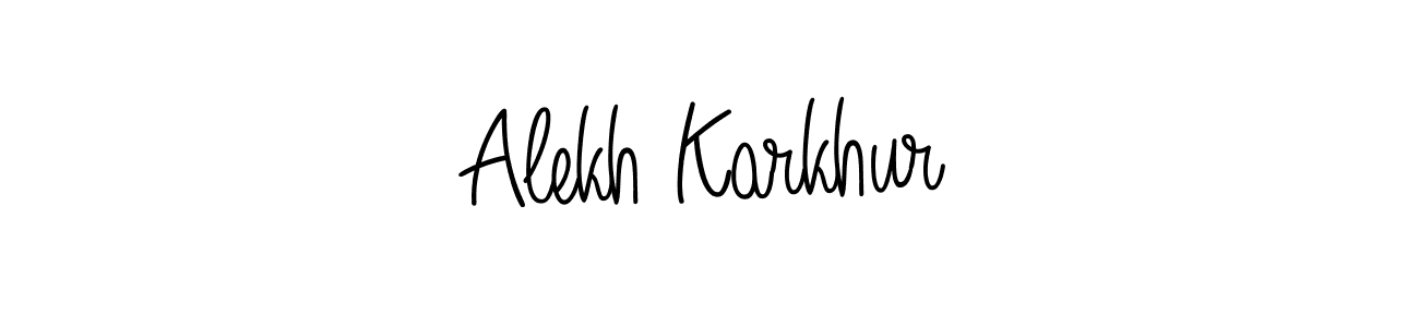 How to make Alekh Karkhur name signature. Use Angelique-Rose-font-FFP style for creating short signs online. This is the latest handwritten sign. Alekh Karkhur signature style 5 images and pictures png