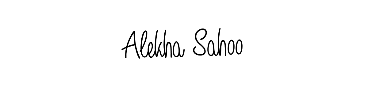 Make a beautiful signature design for name Alekha Sahoo. With this signature (Angelique-Rose-font-FFP) style, you can create a handwritten signature for free. Alekha Sahoo signature style 5 images and pictures png