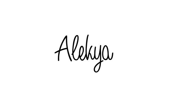 Make a beautiful signature design for name Alekya. With this signature (Angelique-Rose-font-FFP) style, you can create a handwritten signature for free. Alekya signature style 5 images and pictures png