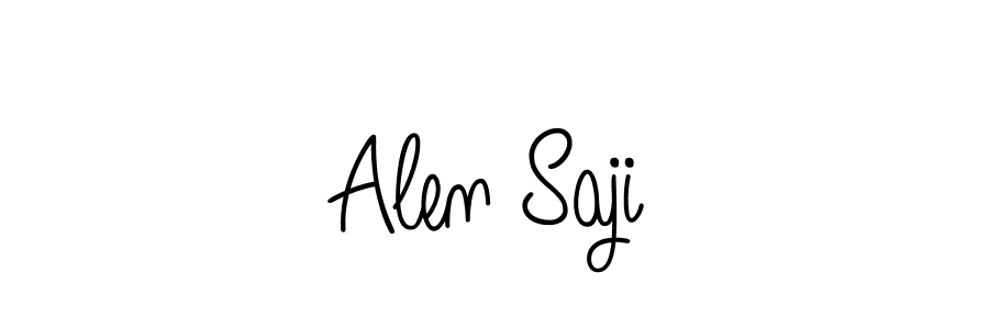 Angelique-Rose-font-FFP is a professional signature style that is perfect for those who want to add a touch of class to their signature. It is also a great choice for those who want to make their signature more unique. Get Alen Saji name to fancy signature for free. Alen Saji signature style 5 images and pictures png
