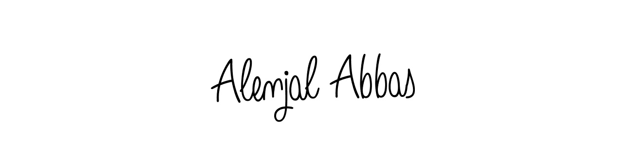 How to make Alenjal Abbas signature? Angelique-Rose-font-FFP is a professional autograph style. Create handwritten signature for Alenjal Abbas name. Alenjal Abbas signature style 5 images and pictures png