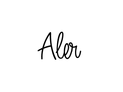 How to make Aler signature? Angelique-Rose-font-FFP is a professional autograph style. Create handwritten signature for Aler name. Aler signature style 5 images and pictures png