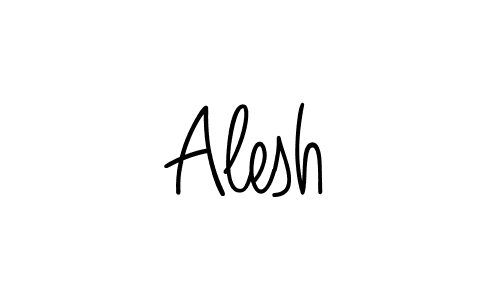 Design your own signature with our free online signature maker. With this signature software, you can create a handwritten (Angelique-Rose-font-FFP) signature for name Alesh. Alesh signature style 5 images and pictures png