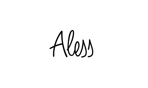 Design your own signature with our free online signature maker. With this signature software, you can create a handwritten (Angelique-Rose-font-FFP) signature for name Aless. Aless signature style 5 images and pictures png