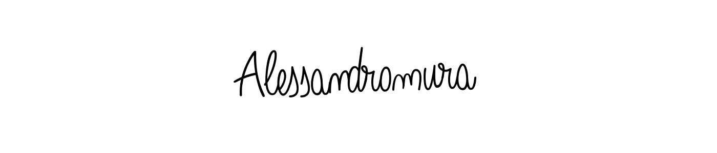 Use a signature maker to create a handwritten signature online. With this signature software, you can design (Angelique-Rose-font-FFP) your own signature for name Alessandromura. Alessandromura signature style 5 images and pictures png