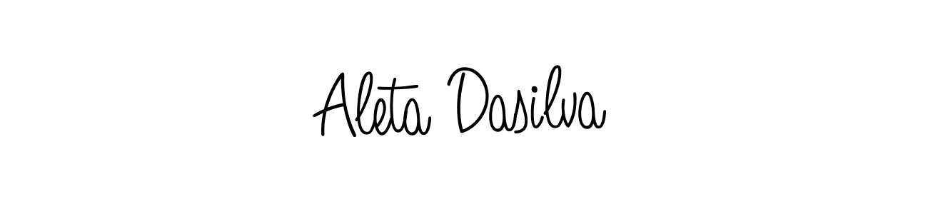 Use a signature maker to create a handwritten signature online. With this signature software, you can design (Angelique-Rose-font-FFP) your own signature for name Aleta Dasilva. Aleta Dasilva signature style 5 images and pictures png