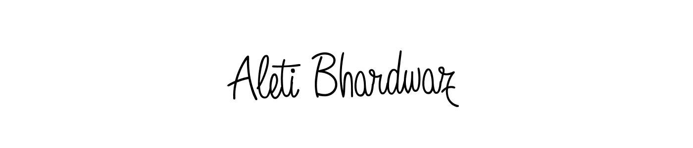 Also we have Aleti Bhardwaz name is the best signature style. Create professional handwritten signature collection using Angelique-Rose-font-FFP autograph style. Aleti Bhardwaz signature style 5 images and pictures png