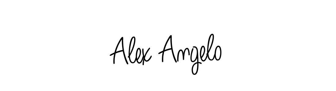 Use a signature maker to create a handwritten signature online. With this signature software, you can design (Angelique-Rose-font-FFP) your own signature for name Alex Angelo. Alex Angelo signature style 5 images and pictures png