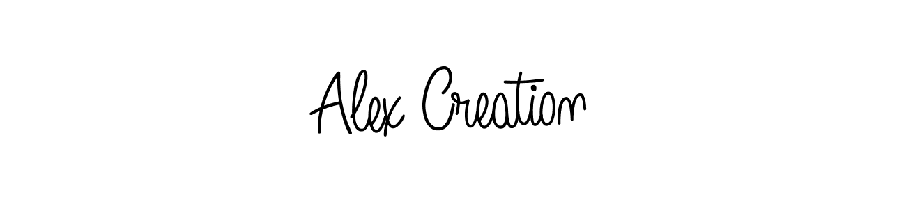 Alex Creation stylish signature style. Best Handwritten Sign (Angelique-Rose-font-FFP) for my name. Handwritten Signature Collection Ideas for my name Alex Creation. Alex Creation signature style 5 images and pictures png