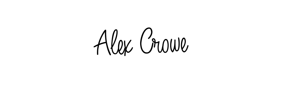 Use a signature maker to create a handwritten signature online. With this signature software, you can design (Angelique-Rose-font-FFP) your own signature for name Alex Crowe. Alex Crowe signature style 5 images and pictures png