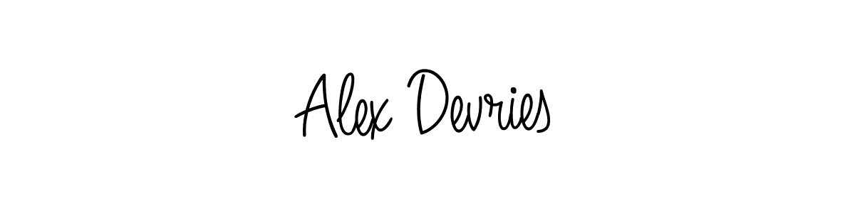 Best and Professional Signature Style for Alex Devries. Angelique-Rose-font-FFP Best Signature Style Collection. Alex Devries signature style 5 images and pictures png