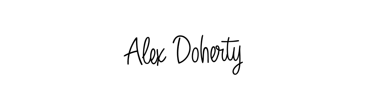 How to make Alex Doherty name signature. Use Angelique-Rose-font-FFP style for creating short signs online. This is the latest handwritten sign. Alex Doherty signature style 5 images and pictures png