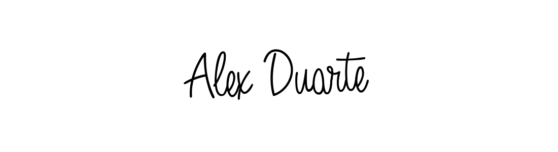 Use a signature maker to create a handwritten signature online. With this signature software, you can design (Angelique-Rose-font-FFP) your own signature for name Alex Duarte. Alex Duarte signature style 5 images and pictures png
