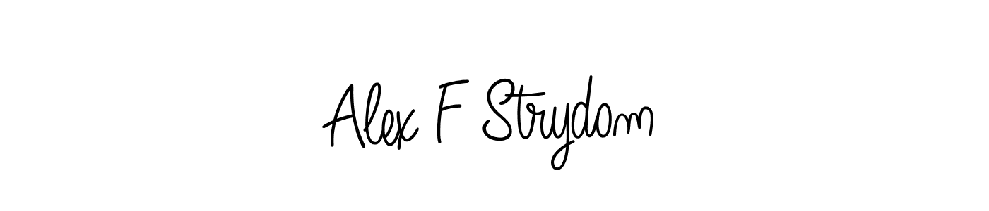 Make a beautiful signature design for name Alex F Strydom. With this signature (Angelique-Rose-font-FFP) style, you can create a handwritten signature for free. Alex F Strydom signature style 5 images and pictures png