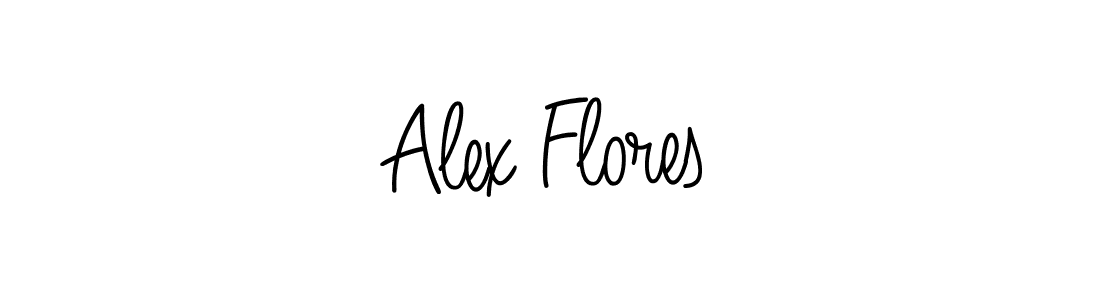 Use a signature maker to create a handwritten signature online. With this signature software, you can design (Angelique-Rose-font-FFP) your own signature for name Alex Flores. Alex Flores signature style 5 images and pictures png