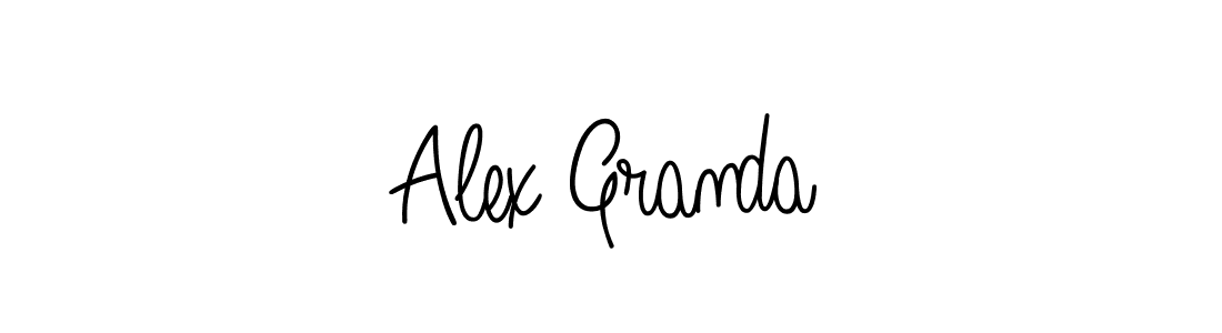 The best way (Angelique-Rose-font-FFP) to make a short signature is to pick only two or three words in your name. The name Alex Granda include a total of six letters. For converting this name. Alex Granda signature style 5 images and pictures png