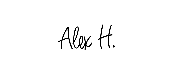 Once you've used our free online signature maker to create your best signature Angelique-Rose-font-FFP style, it's time to enjoy all of the benefits that Alex H. name signing documents. Alex H. signature style 5 images and pictures png