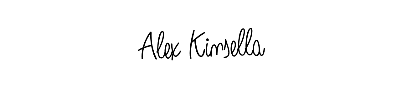 Use a signature maker to create a handwritten signature online. With this signature software, you can design (Angelique-Rose-font-FFP) your own signature for name Alex Kinsella. Alex Kinsella signature style 5 images and pictures png