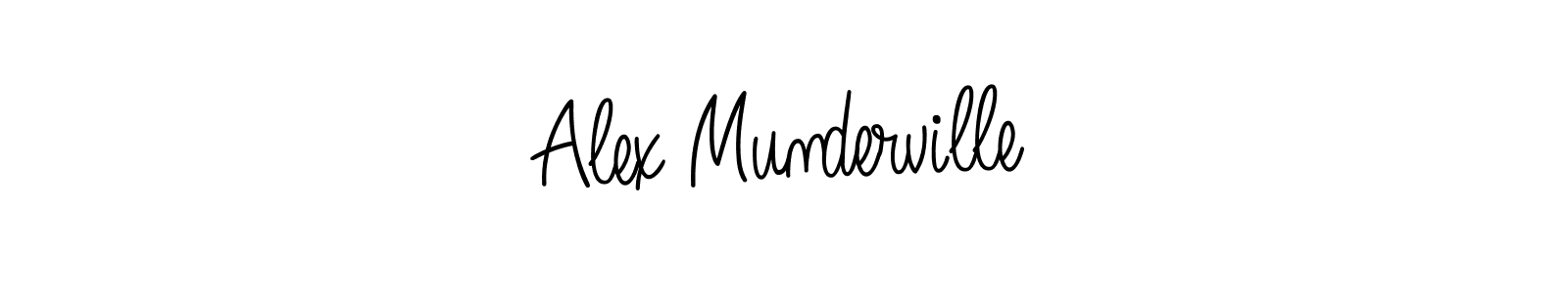 How to make Alex Munderville signature? Angelique-Rose-font-FFP is a professional autograph style. Create handwritten signature for Alex Munderville name. Alex Munderville signature style 5 images and pictures png