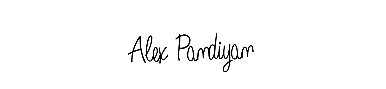 How to make Alex Pandiyan name signature. Use Angelique-Rose-font-FFP style for creating short signs online. This is the latest handwritten sign. Alex Pandiyan signature style 5 images and pictures png