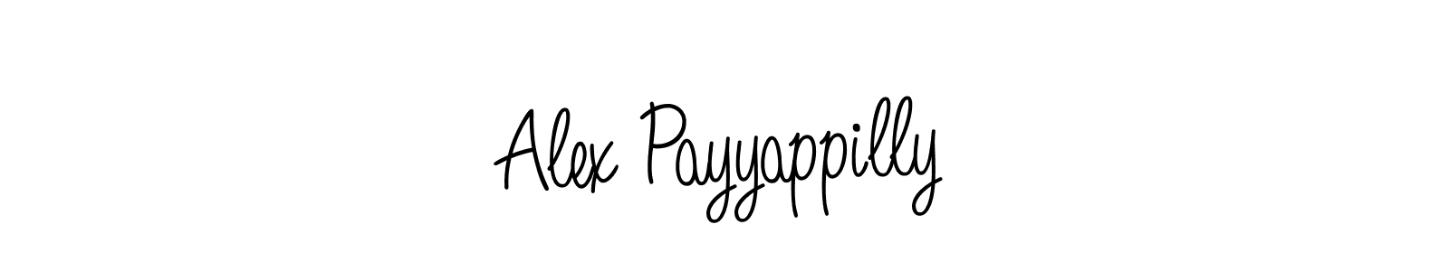 Alex Payyappilly stylish signature style. Best Handwritten Sign (Angelique-Rose-font-FFP) for my name. Handwritten Signature Collection Ideas for my name Alex Payyappilly. Alex Payyappilly signature style 5 images and pictures png