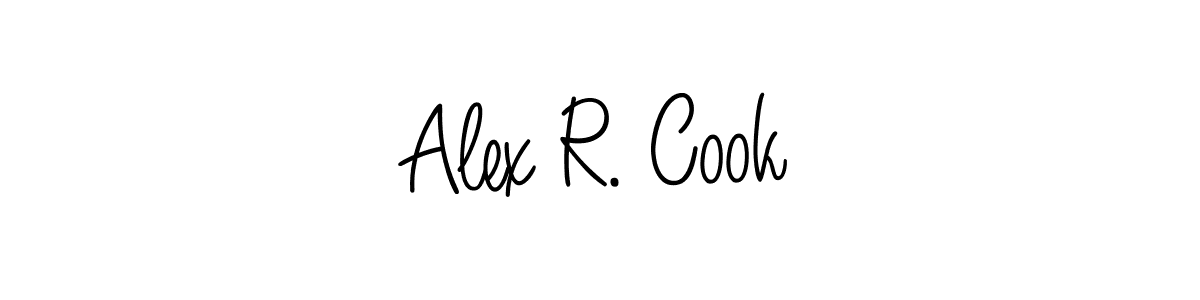 Make a beautiful signature design for name Alex R. Cook. With this signature (Angelique-Rose-font-FFP) style, you can create a handwritten signature for free. Alex R. Cook signature style 5 images and pictures png