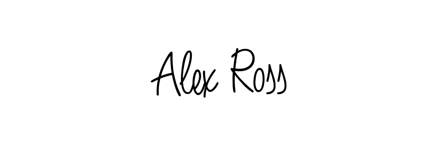 Alex Ross stylish signature style. Best Handwritten Sign (Angelique-Rose-font-FFP) for my name. Handwritten Signature Collection Ideas for my name Alex Ross. Alex Ross signature style 5 images and pictures png