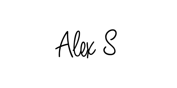 You should practise on your own different ways (Angelique-Rose-font-FFP) to write your name (Alex S) in signature. don't let someone else do it for you. Alex S signature style 5 images and pictures png