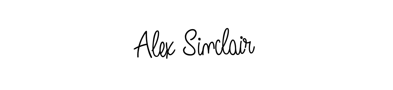 You should practise on your own different ways (Angelique-Rose-font-FFP) to write your name (Alex Sinclair) in signature. don't let someone else do it for you. Alex Sinclair signature style 5 images and pictures png