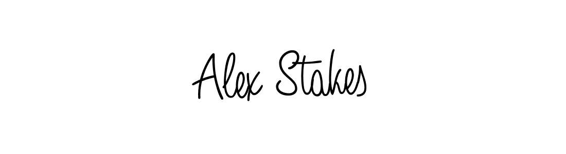 Design your own signature with our free online signature maker. With this signature software, you can create a handwritten (Angelique-Rose-font-FFP) signature for name Alex Stakes. Alex Stakes signature style 5 images and pictures png