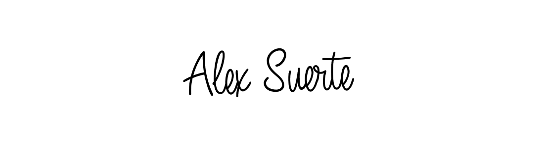 How to Draw Alex Suerte signature style? Angelique-Rose-font-FFP is a latest design signature styles for name Alex Suerte. Alex Suerte signature style 5 images and pictures png