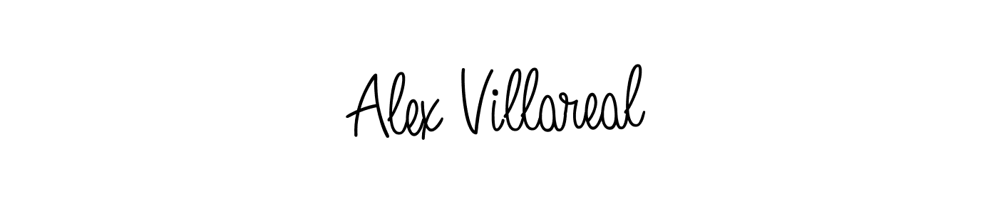 Make a beautiful signature design for name Alex Villareal. With this signature (Angelique-Rose-font-FFP) style, you can create a handwritten signature for free. Alex Villareal signature style 5 images and pictures png