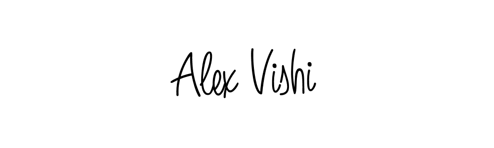 Make a beautiful signature design for name Alex Vishi. With this signature (Angelique-Rose-font-FFP) style, you can create a handwritten signature for free. Alex Vishi signature style 5 images and pictures png