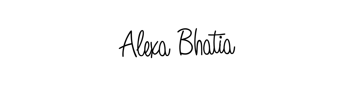 Design your own signature with our free online signature maker. With this signature software, you can create a handwritten (Angelique-Rose-font-FFP) signature for name Alexa Bhatia. Alexa Bhatia signature style 5 images and pictures png