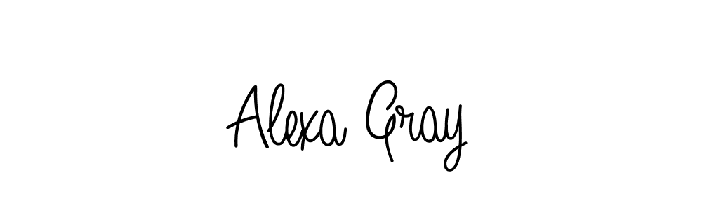 How to make Alexa Gray name signature. Use Angelique-Rose-font-FFP style for creating short signs online. This is the latest handwritten sign. Alexa Gray signature style 5 images and pictures png