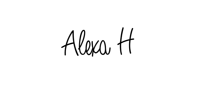Make a short Alexa H signature style. Manage your documents anywhere anytime using Angelique-Rose-font-FFP. Create and add eSignatures, submit forms, share and send files easily. Alexa H signature style 5 images and pictures png